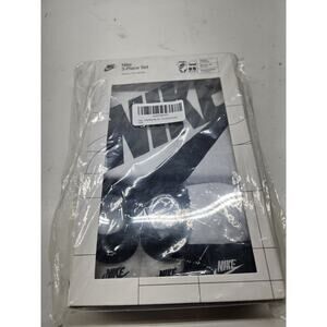 Baby Nike Bodysuit, Hat and Booties 3-PC Box Set - White/Black